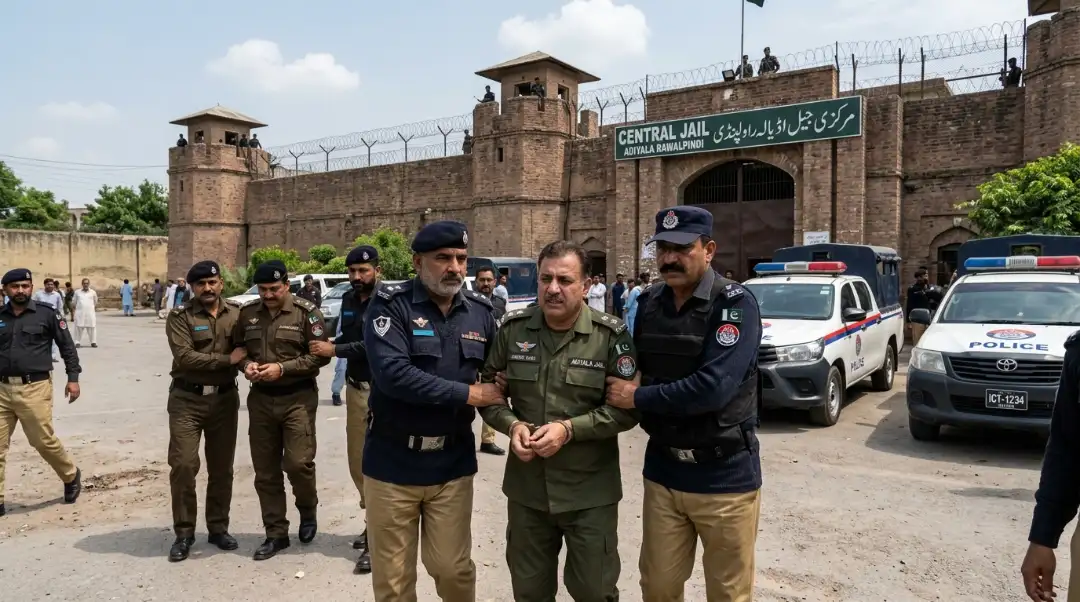 adiyala jail officials arrested