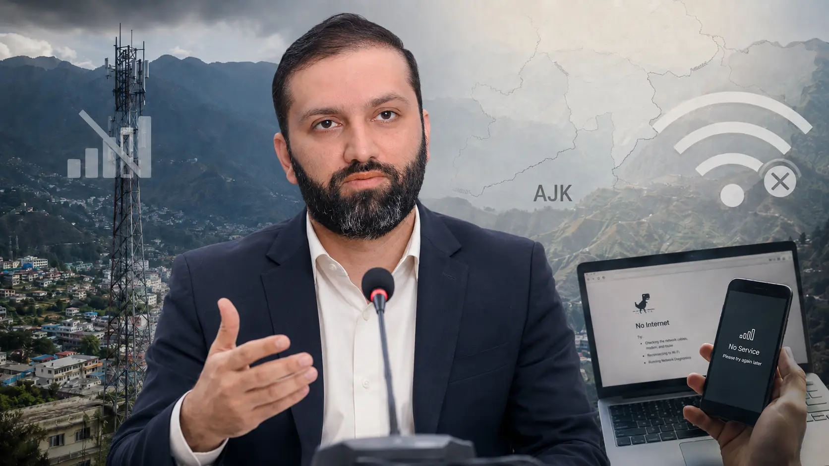 Afnan Ullah Khan’s Call to Address Internet Issues in AJK