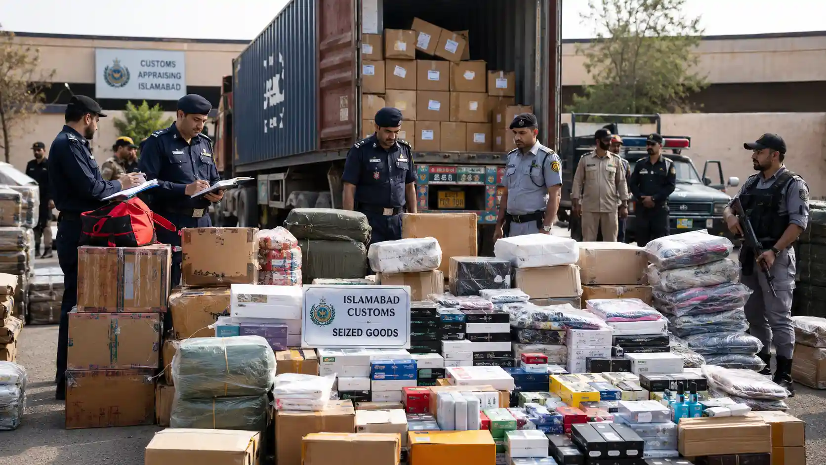 Customs Seizes Smuggled Goods in Islamabad A Major Bust