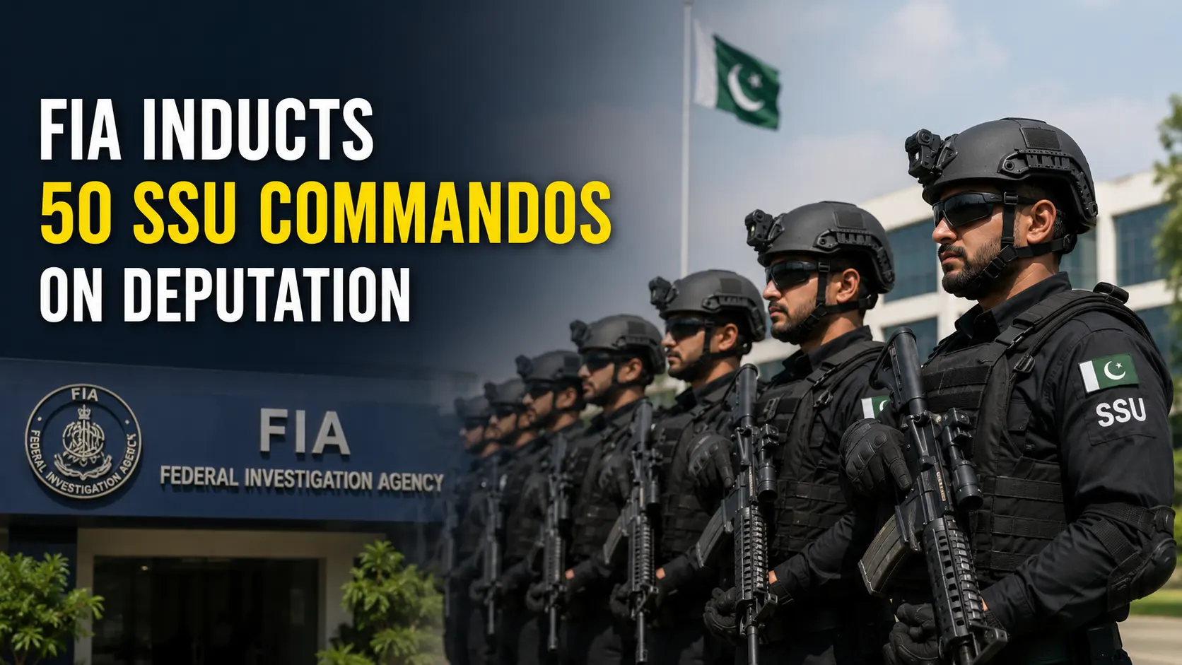 FIA Inducts 50 SSU Commandos on Deputation