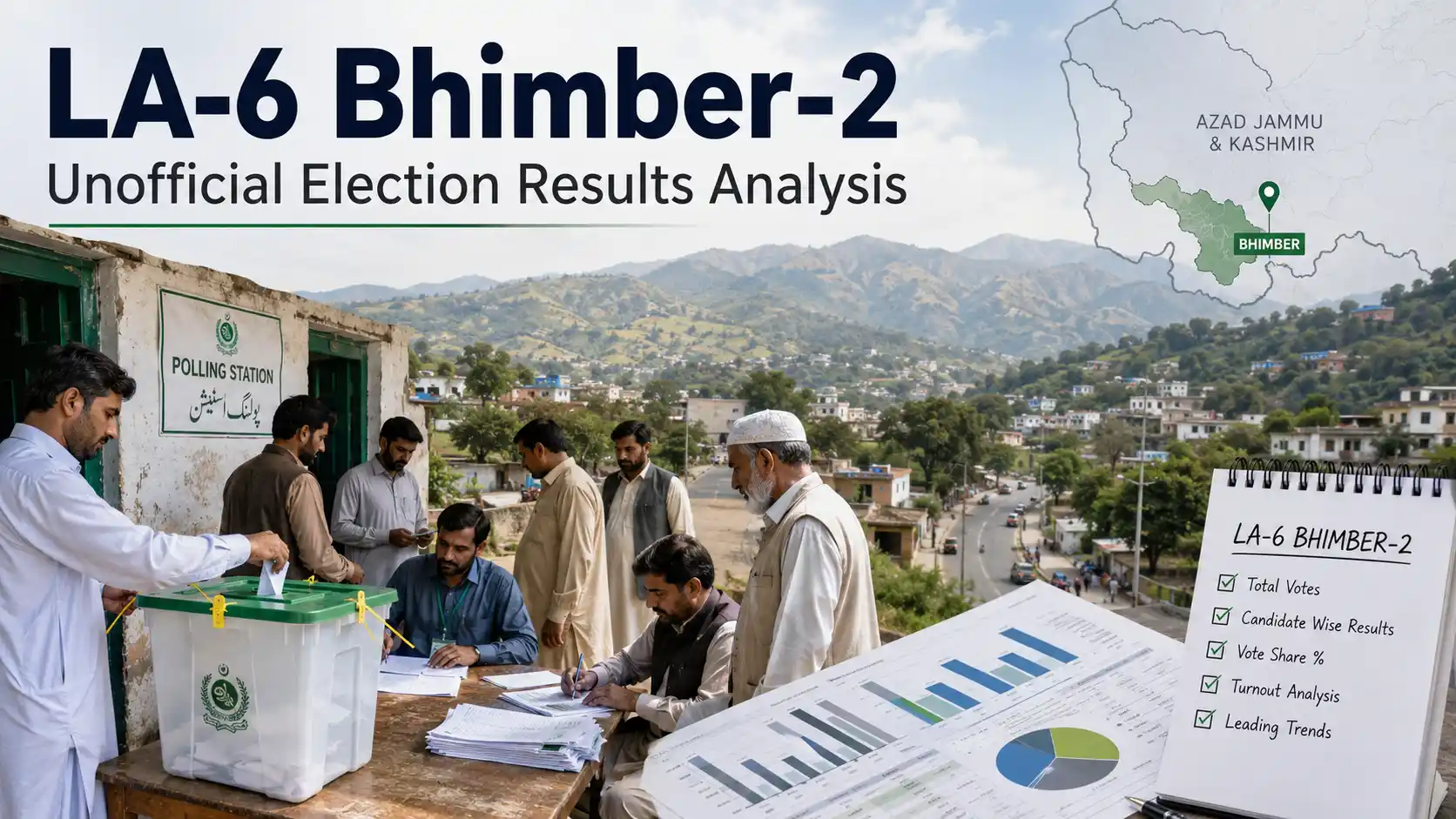 LA-6 Bhimber-2 Unofficial Election Results Analysis