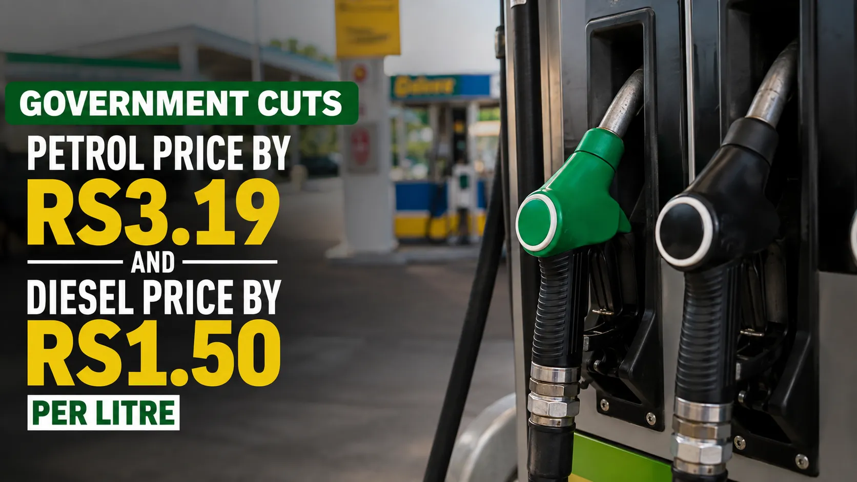 Government Cuts Petrol Price by Rs3.19, Diesel by Rs1.50 per Liter