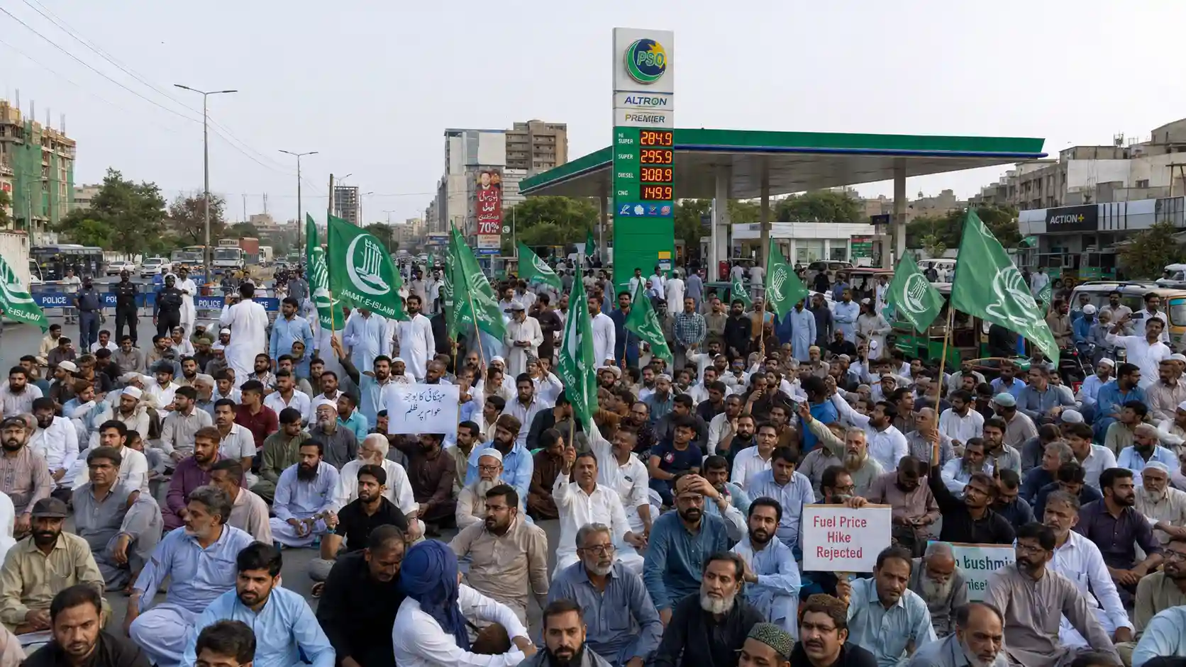 JI Stages Nationwide Sit-ins to Protest Rising Fuel Prices