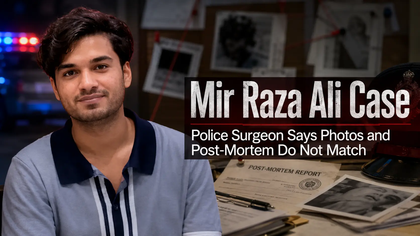 Mir Raza Ali Case Police Surgeon Says Photos and Post-Mortem Do Not Match