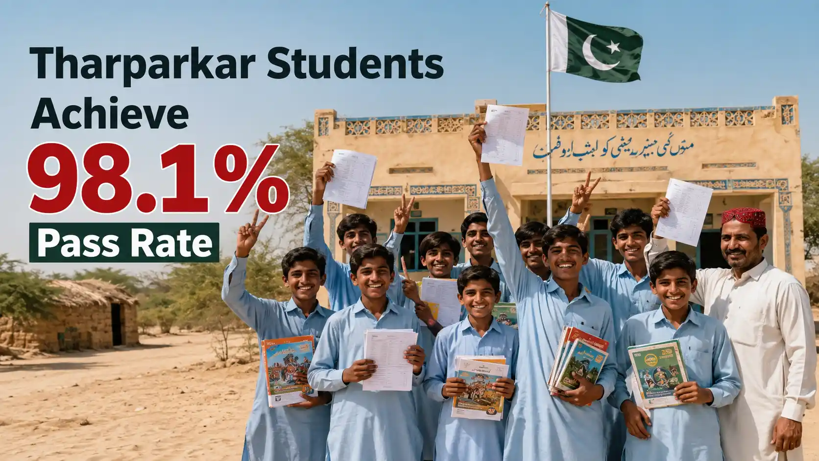 Tharparkar Students Achieve 98.1% Pass Rate